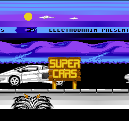 Super Cars (USA) Title Screen